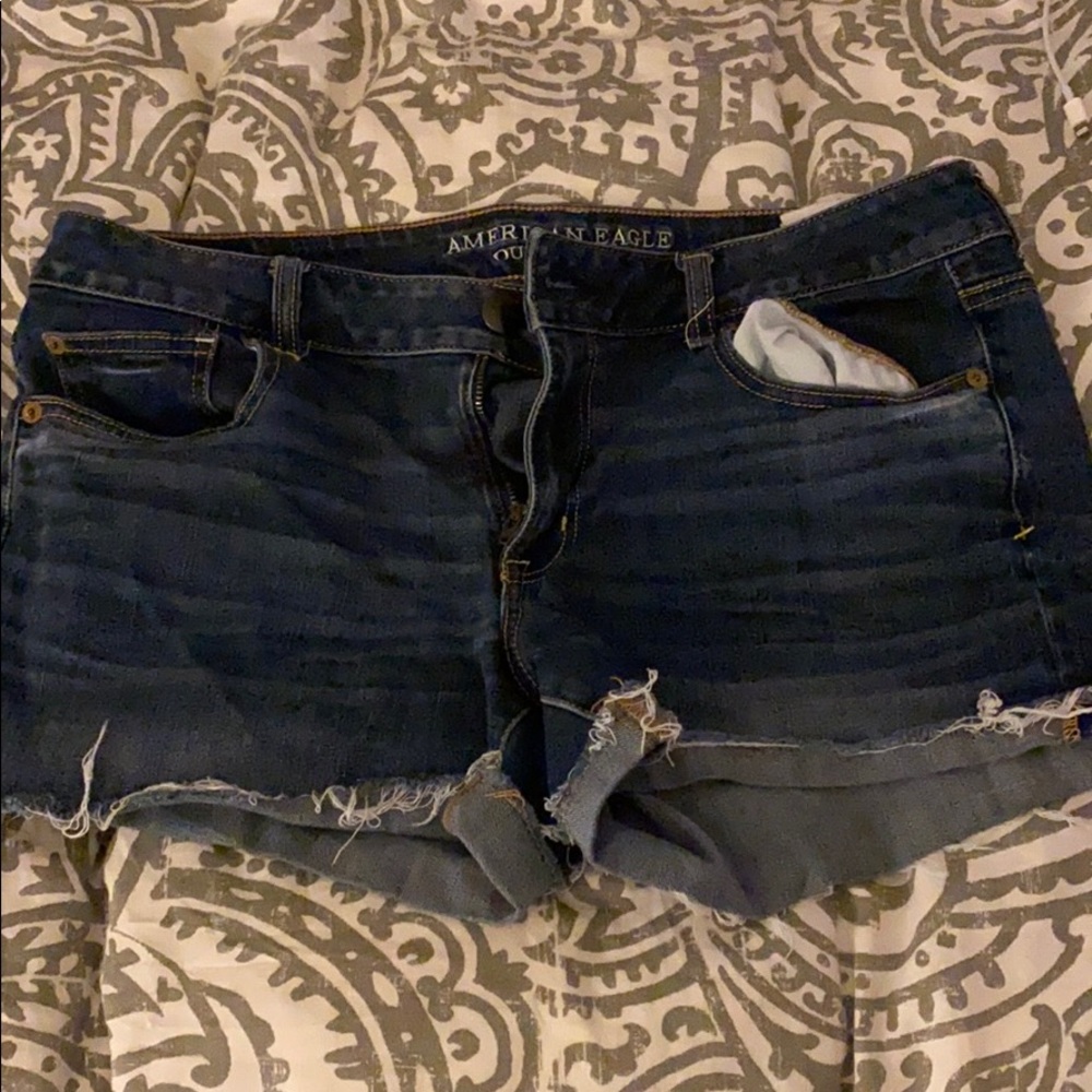 Dark jean shorts